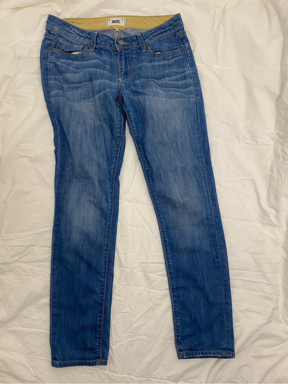 PAIGE Medium Blue Skinny Jeans size 27